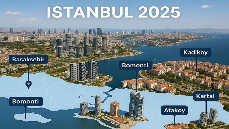 خانه های ترکیه ؛ بهترین مناطق استانبول برای خرید ملک
