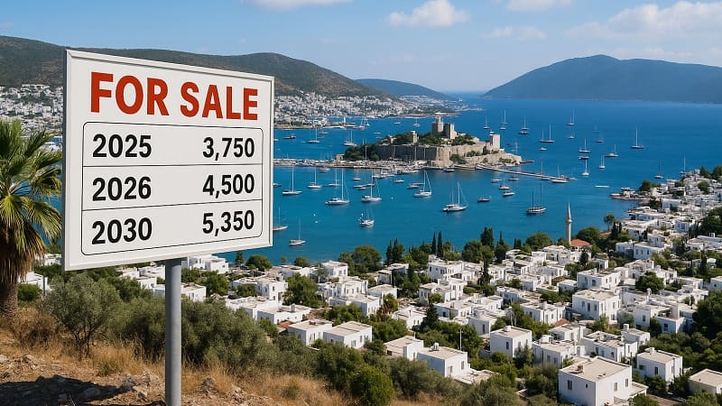 خرید خانه در بدروم ترکیه ؛ قیمت مسکن در بدروم در سالهای آینده