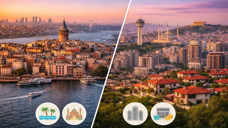 خرید خانه در استانبول ؛ مقایسه خرید خانه در استانبول و آنکارا