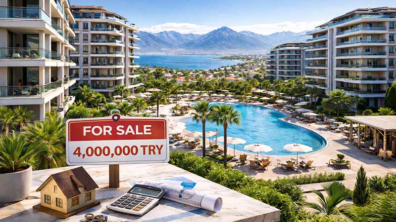 قیمت خانه در آنتالیا ؛ قیمت خرید آپارتمان نوساز