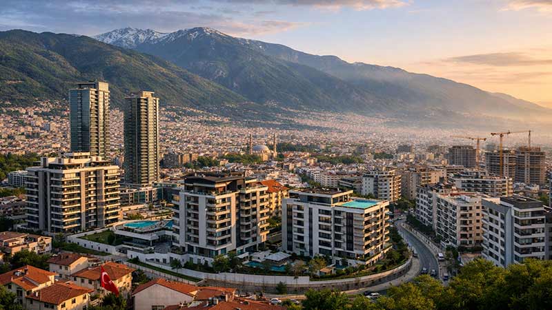 قیمت آپارتمان در بورسا ترکیه ؛ قیمت آپارتمان در سال 2026