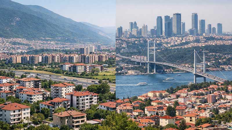 قیمت آپارتمان در بورسا ترکیه ؛ قیمت ارزان‌تر آپارتمان نسبت به استانبول
